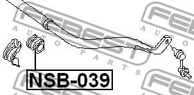 Втулка стабилизатора NSB-039 FEBEST