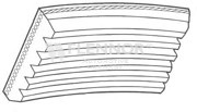 Поликлиновой ремень 9PK2515 FLENNOR