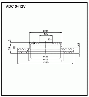 Диск тормозной ADC0412V ALLIED NIPPON