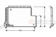 Конденсатор, кондиционер 59005131 VAN WEZEL