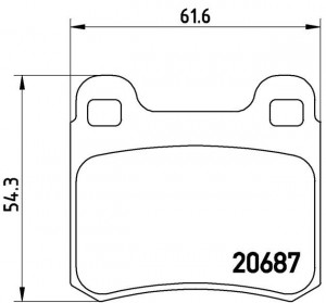 Комплект тормозных колодок, диско P50013 BREMBO