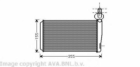 Теплообменник, отопление салона VW6259 AVA