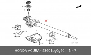 Рулевой механизм 53601SG0G50 HONDA