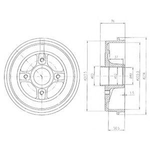 Тормозной барабан BF281 DELPHI