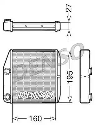 Теплообменник, отопление салона DRR09075 DENSO