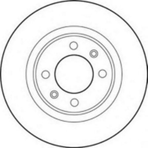 Тормозной диск 562189B BENDIX JURID