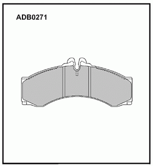 Колодки тормозные дисковые ADB0271 ALLIED NIPPON