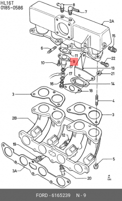 Пусковой топливный клапан 6 165 239 FORD