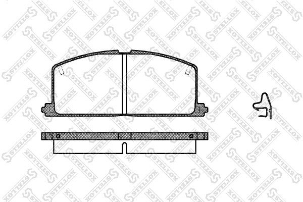 Колодки тормозные дисковые 178-004-SX STELLOX