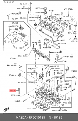 Болт головки цилидра RF5C10135 MAZDA