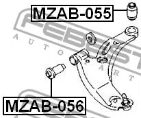 Сайлентблок MZAB056 FEBEST