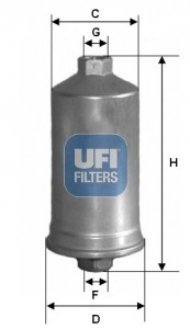 Топливный фильтр 31.700.00 UFI