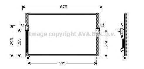 Конденсатор, кондиционер HY5058 AVA