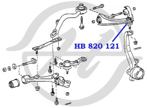 Опора шаровая подвески HB 820 121 HANSE