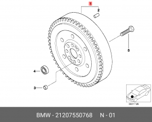 Маховик 21 20 7 550 768 BMW