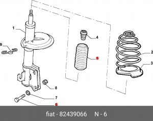 Болт крепления 82439066 ALFA FIAT LANCIA
