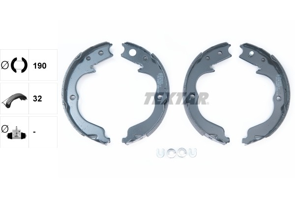Колодки тормозные барабанные 91068300 TEXTAR