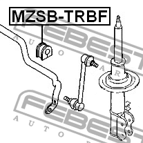 Втулка стабилизатора MZSB-TRBF FEBEST