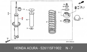 Амортизатор 52611SF1902 HONDA