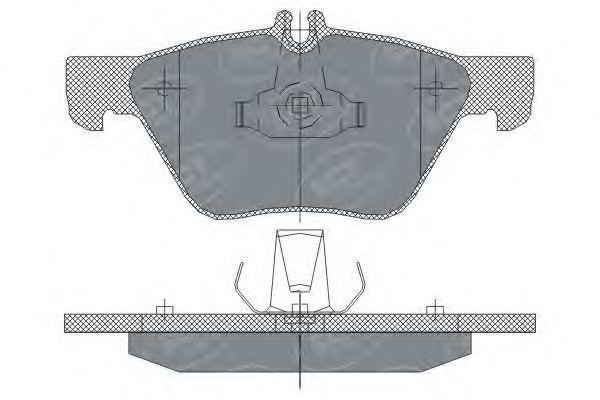 Комплект тормозных колодок, диско SP254 SCT