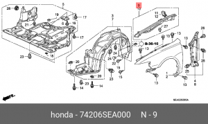 Деталь 74206SEA000 HONDA