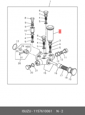 Топливный насос 1157610061 ISUZU