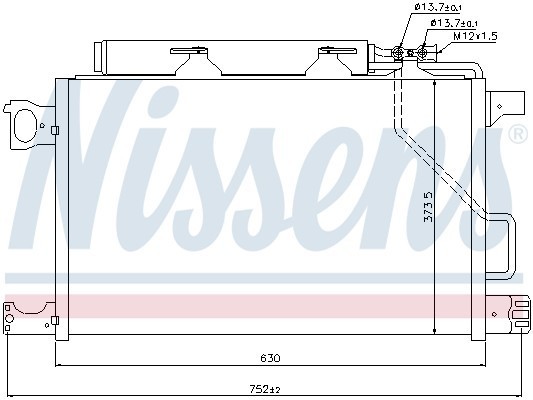 Конденсатор, кондиционер 94794 NISSENS