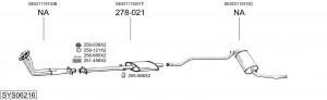 Средний глушитель выхлопных газов 279913 BOSAL