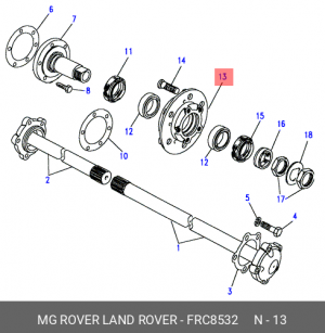 Комплект подшипника ступицы колеса FRC8532 LAND ROVER