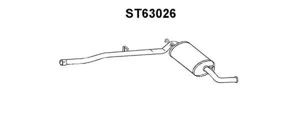 Глушитель выхлопных газов конечный ST63026 VENEPORTE