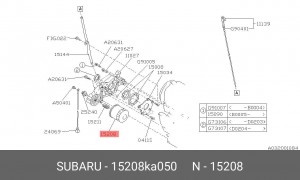 Фильтр масляный двигателя 15208-KA050 SUBARU