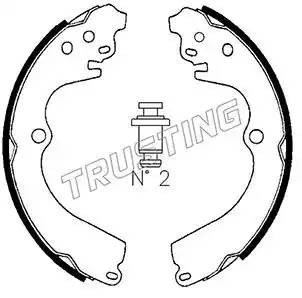 Комплект тормозных колодок 110.332 TRUSTING