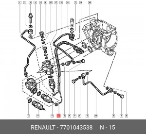 Электропроводка 7701043538 RENAULT