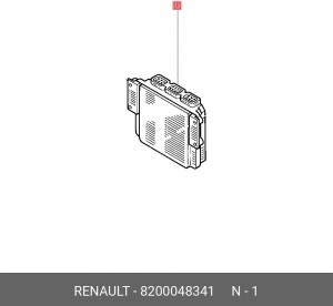 Блок управления, система впрыска 8200048341 RENAULT
