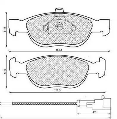 Комплект тормозных колодок, диско 430216171199 MAGNETI MARELLI