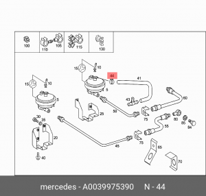 Хомут A 003 997 53 90 MERCEDES BENZ