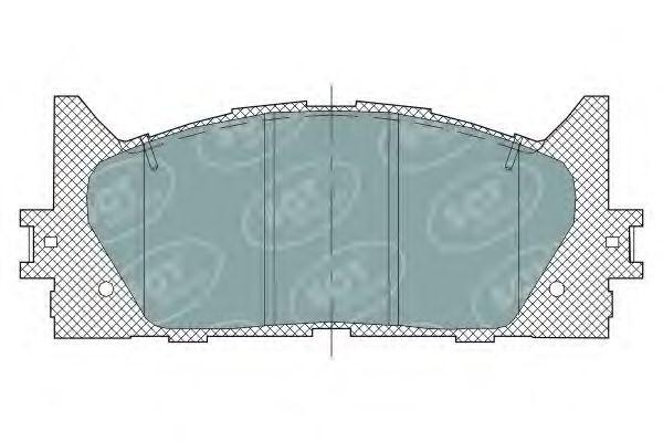 Комплект тормозных колодок, диско SP325 SCT