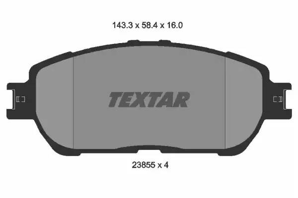 Колодки тормозные дисковые 2385501 TEXTAR