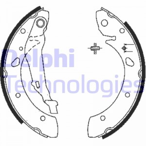 Комплект тормозных колодок LS1843 DELPHI