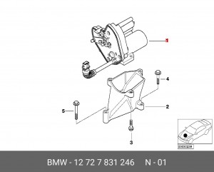 Патрубок дроссельной заслонки 12 72 7 831 246 BMW