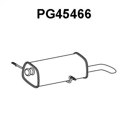 Глушитель выхлопных газов конечный PG45466 VENEPORTE