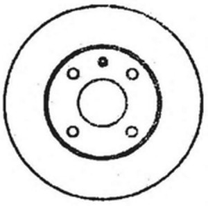 Тормозной диск 561275B BENDIX JURID