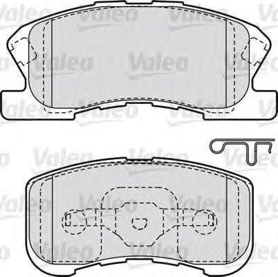 Комплект тормозных колодок, диско 598856 VALEO PHC