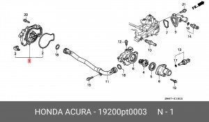 Водяной насос 19200PT0003 HONDA