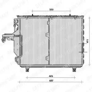 Конденсатор, кондиционер TSP0225041 DELPHI