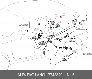 Регулятор тормозных сил 7743899 ALFA FIAT LANCIA