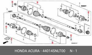 ШРУС 44014SNLT00 HONDA