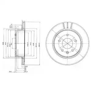 Тормозной диск BG3542 DELPHI