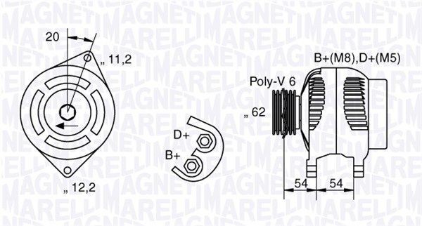 Генератор 063321803010 MAGNETI MARELLI