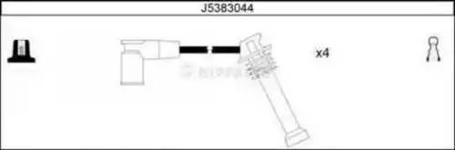 Ккомплект проводов зажигания J5383044 H B JAKOPARTS NIPPARTS